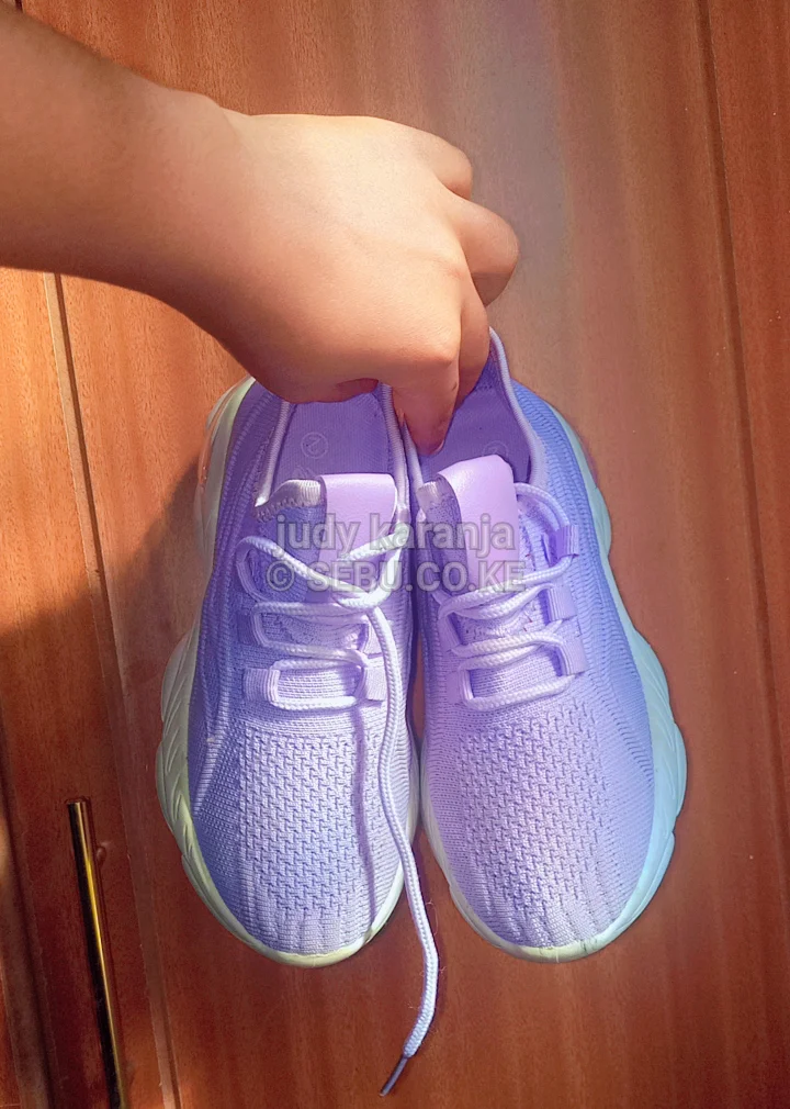 Lavender Purple Kids Sneakers
